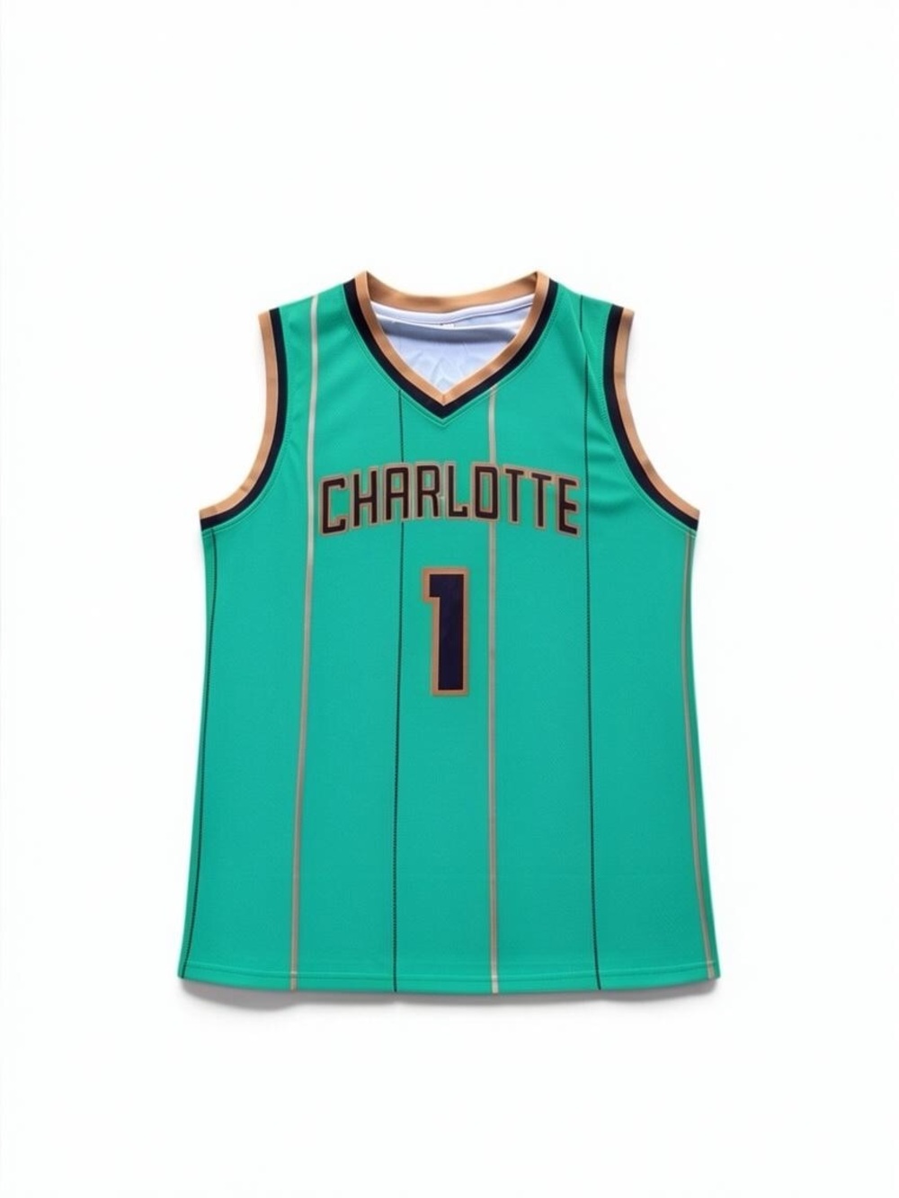 Unisex Charlotte Basketball Jersey Replica #1 Ball Green/Brown Size-S NEW